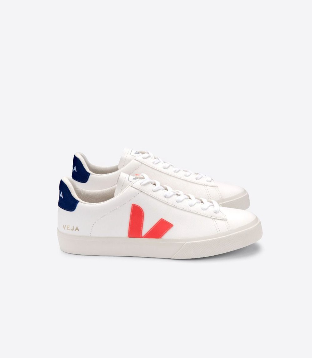 Tenis Veja Hombre - Campo Chromefree - Blancos/Naranjas - 148VWCHOJ